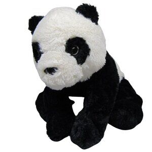 IKEA KRAMIG Panda Bear Plush Stuffed Animal Soft Toy Black White Cuddly Used